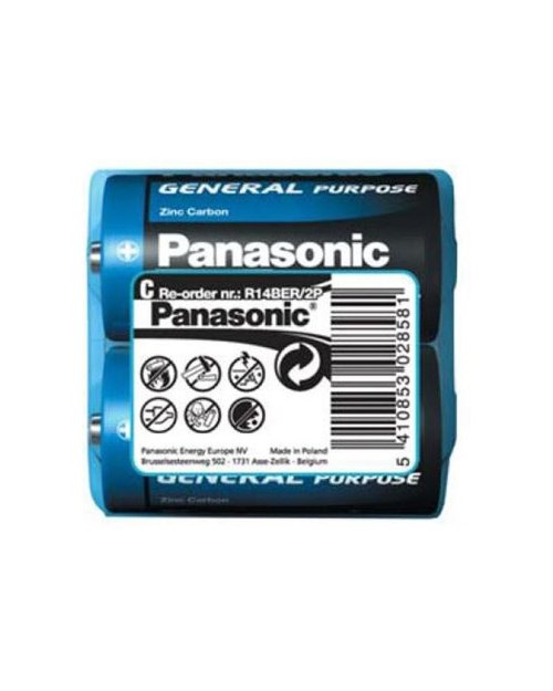 Panasonic  Батарейка солевая  General Purpose C/2B
