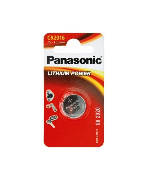 Батарейка дисковая литиевая PANASONIC CR-2016/1B - фото 1
