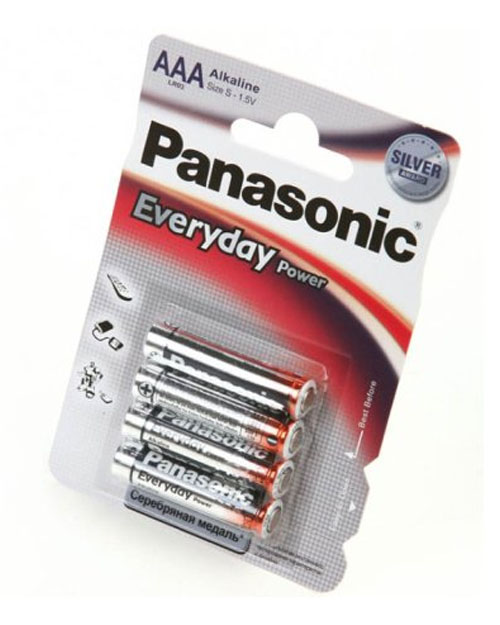 Батарейка щелочная PANASONIC Every Day Power AAA/4B - фото 1
