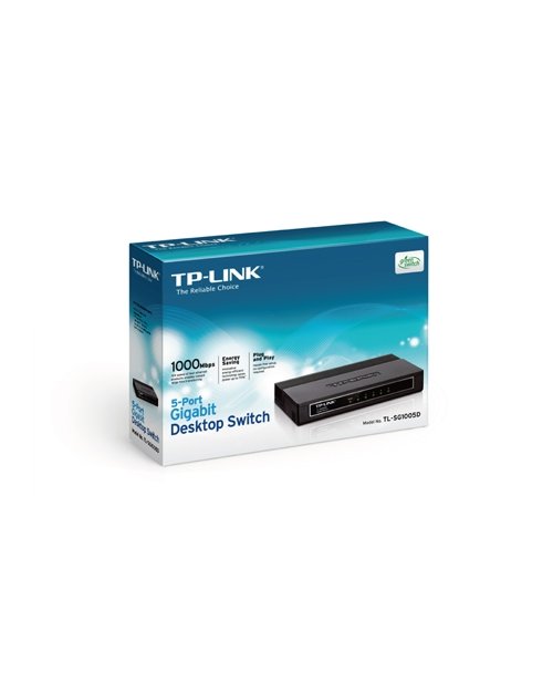 TP-Link   TL-SG1005D 5-портовый гигабитный настольный коммутатор