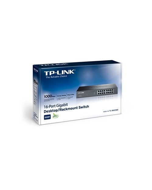 TP-Link TL-SG1016D 16-портовый гигабитный коммутатор настольный/монтируемый - фото 3