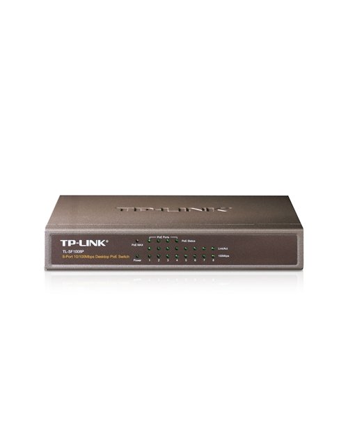 TP-Link TL-SF1008P Коммутатор 8-порт10/100 неуправляемый с 4 PoE - фото 1