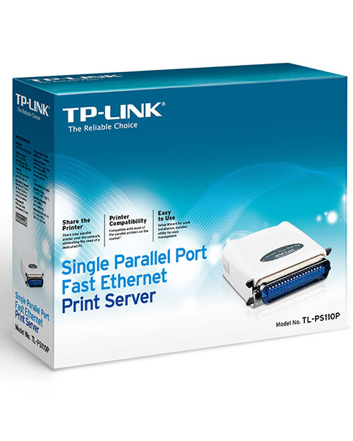 TP-Link TL-PS110P Принт-сервер с 1 параллельным портом и 1 портом Fast Ethernet - фото 3