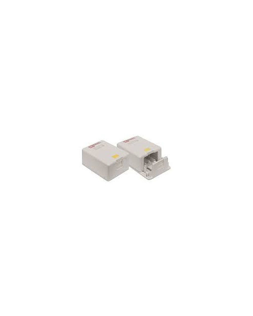 Premium Line  160110111  Настенная коробка для 1 модуля Кейстоун, цвет белый, со шторкой