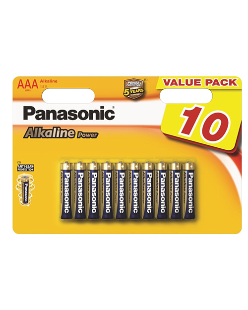Panasonic  Батарейка щелочная  Alkaline Power AAA/10B