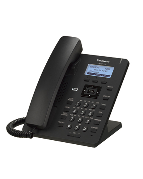 Panasonic   KX-HDV130RUB Проводной SIP-телефон 2.3-дюйм, 2 линии, 2 порта, PoE, память 500 номеро
