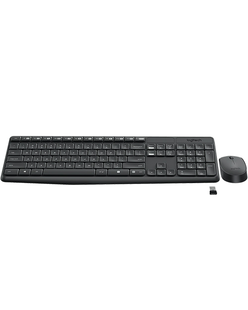 Logitech  Беспроводной комплект мышь + клавиатура  MK235 (920-007948)