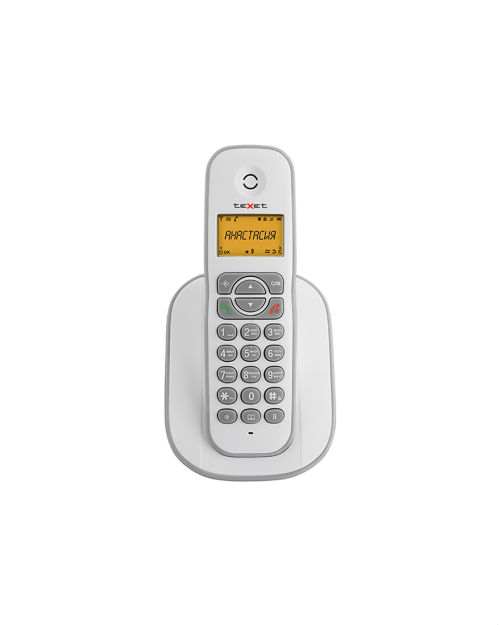 Texet  Бесшнуровой телефонный аппарат  TX-D4505A белый-серый