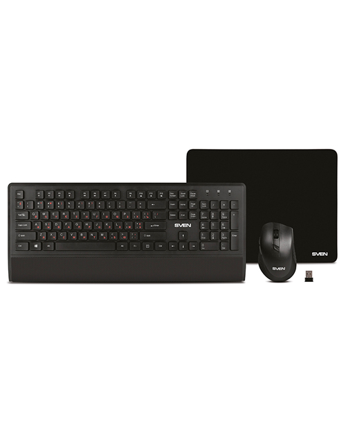 SVEN   KB-C3800W Беспроводной набор клавиатура+мышь+коврик