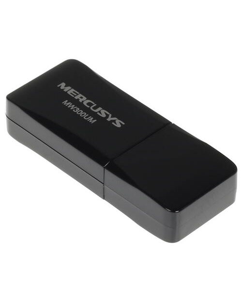 Mercusys MW300UM Беспроводной сетевой мини USB-адаптер, скорость до 300 Мбит/с - фото 1