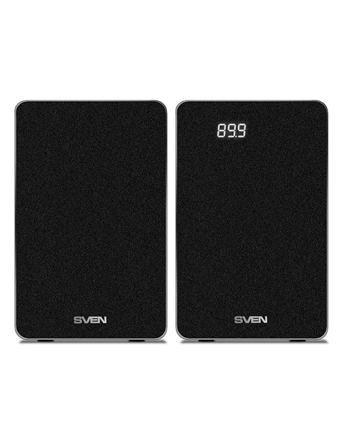 SVEN SPS-710, чёрный, акустическая система 2.0, мощность 2x20Вт (RMS), FM-тюнер, USB/SD, дисплей - фото 2