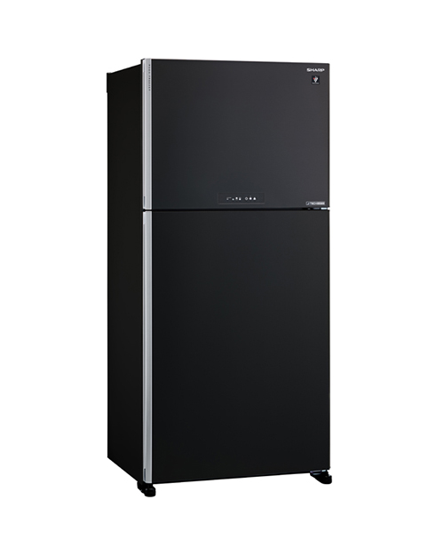 Холодильник Sharp SJXG60PMBK с верхним расположением морозильной камеры, black (600(422+178),A++,Full No Frost/Hybrid Cooling/Extra-Cool, J-TECH Inverter, 865 x1870 x740)