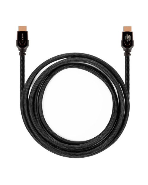 Rombica кабель для видео DX30 HDMI to HDMI, 2.1, 3 м., черно-оранжевый - фото 2
