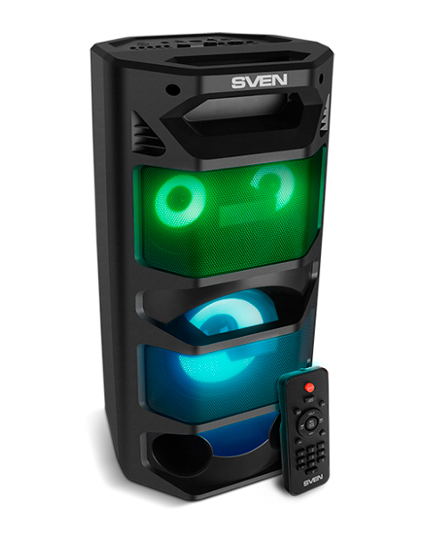 SVEN PS-670, черный, акустическая система (65W, TWS, Bluetooth, FM, USB, microSD, LED-display, RC) - фото 3
