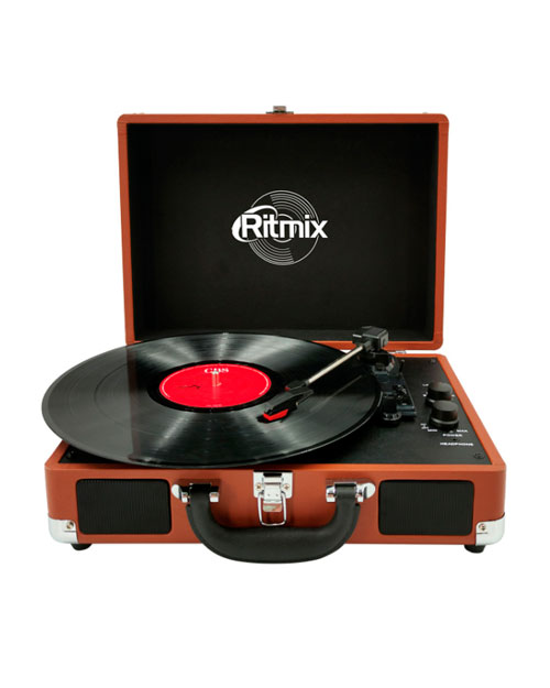 Проигрыватель виниловых пластинок RITMIX LP-160B Brown - фото 1