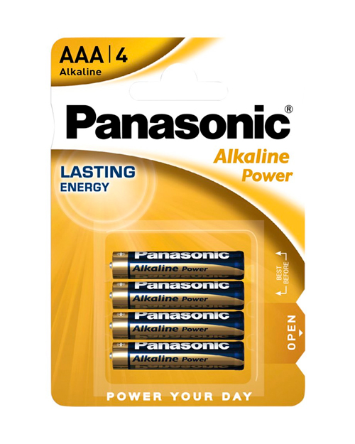 Panasonic  Батарейка щелочная  Alkaline Power AAA/4B SdS
