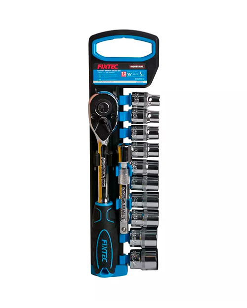FIXTEC  Комплект ручных инструментов  FHST1312 12 шт, торцевой ключ с трещоткой 1/2 дюйма