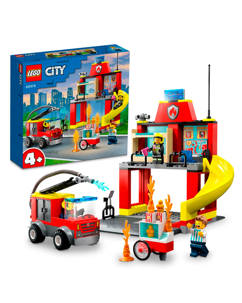 LEGO   60375 Город Пожарная часть и пожарная машина