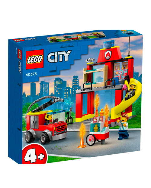 Lego 60375 Город Пожарная часть и пожарная машина - фото 2