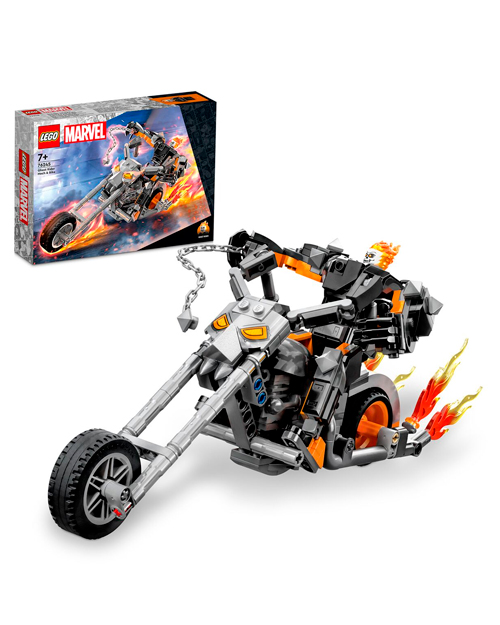 LEGO   76245 Супер Герои Призрачный гонщик с роботом и мотоциклом