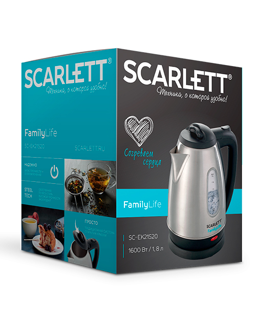 Электрический чайник  Scarlett SC-EK21S20 - фото 5