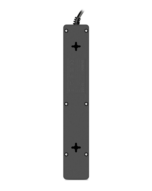 SVEN Сетевой фильтр Surge Protector SF-05E 1,8 m, (5 sockets) black - фото 3