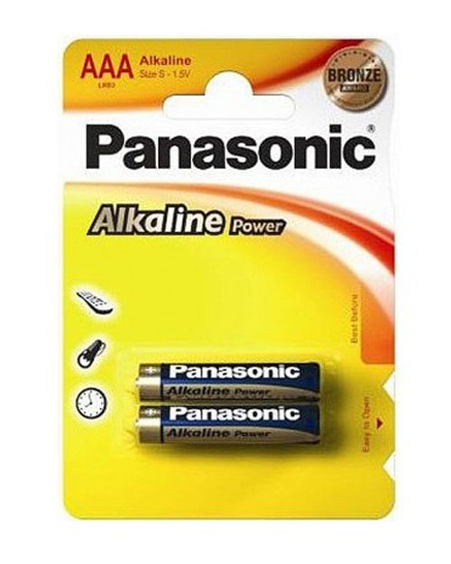 Panasonic  Батарейка щелочная  Alkaline Power ААА/2B