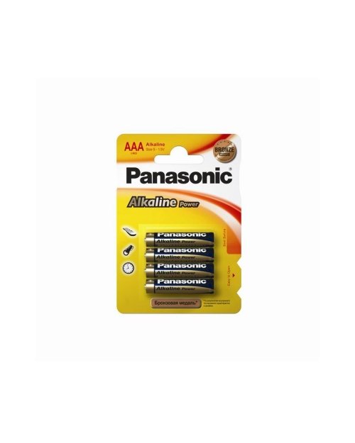 Panasonic  Батарейка щелочная  Alkaline Power AAA/4B