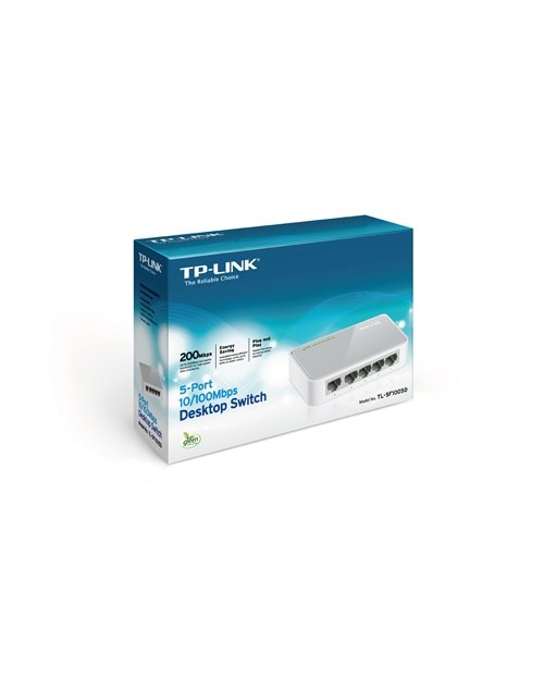 TP-Link TL-SF1005D 5-портовый 10/100 Мбит/с настольный коммутатор - фото 1