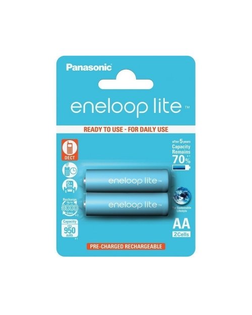 Аккумулятор PANASONIC Eneloop Lite AA 950 mAh/2B - фото 1 Аккумулятор PANASONIC Eneloop Lite AA 950 mAh/2B - фото 1