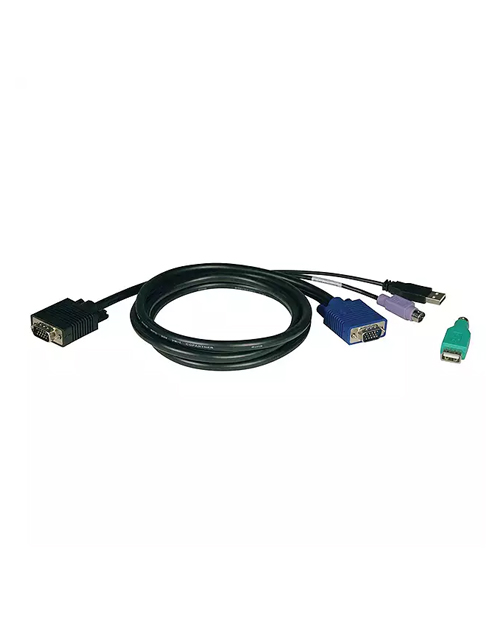 Tripplite   P780-010 Комплект кабелей длиной 3 м с комб-ми разъемами USB/PS2 для КВМ-переключателей