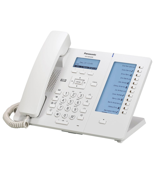Panasonic   KX-HDV230RU Проводной SIP-телефон 2.3-дюйм, 6 линий, 2 порта, PoE, громкая связь, память 500 номеров