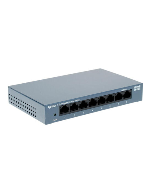 TP-Link LS108G 8-портовый гигабитный коммутатор, 8 гигабитных портов RJ45, металический корпус TP-Link LS108G 8-портовый гигабитный коммутатор, 8 гигабитных портов RJ45, металический корпус