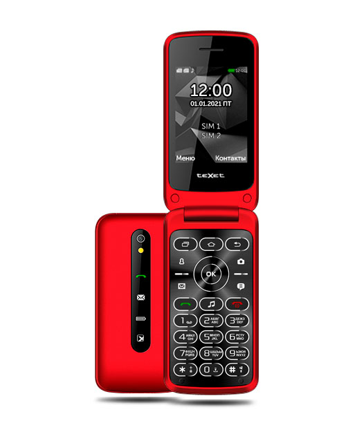 Texet  Мобильный телефон  TM-408 цвет красный