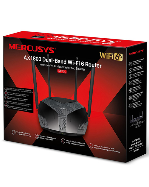Mercusys MR70X Dual-Band WiFi 6 Router AX1800 - фото 5