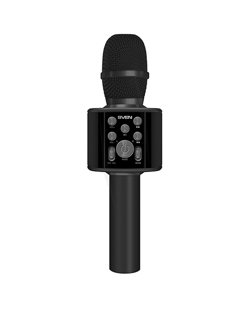 SVEN   Микрофон для караоке MK-960, черный (6W, Bluetooth, microSD, 1200mA*h)